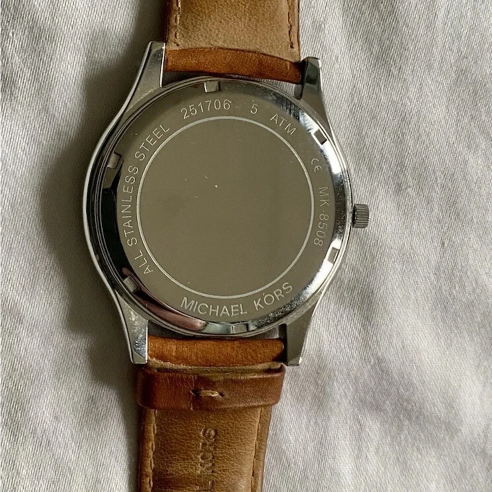 Michael Kors Navy and Silver Timepiece